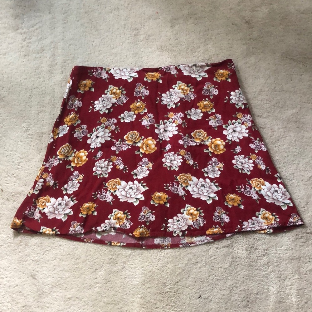 Floral Miniskirt
